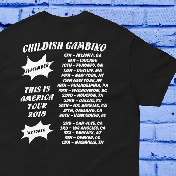 Childish Gambino This is America 2018 Tour Tee NWOT XL Unisex - Picture 2 of 3